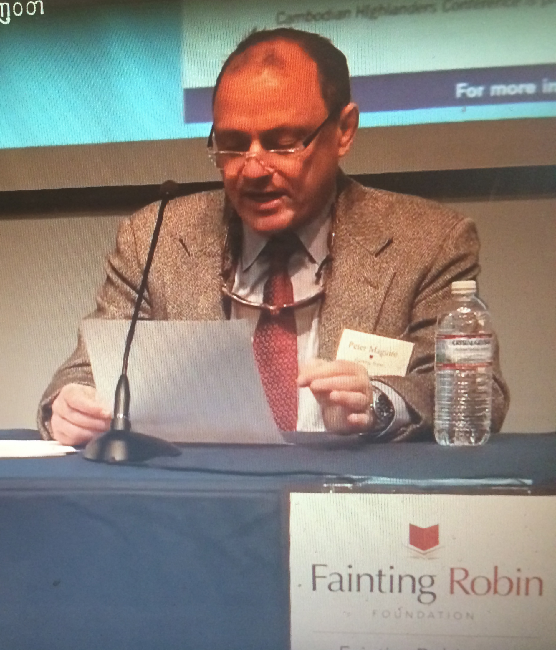 Dr. Peter Maguire gives the opening address at the 2018 Highlanders Conference